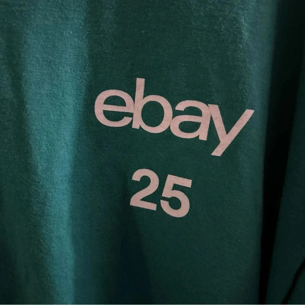 EBAY T-SHIRT SIZE 2XL TEAL 25TH ANNIVERSARY TSHIRT